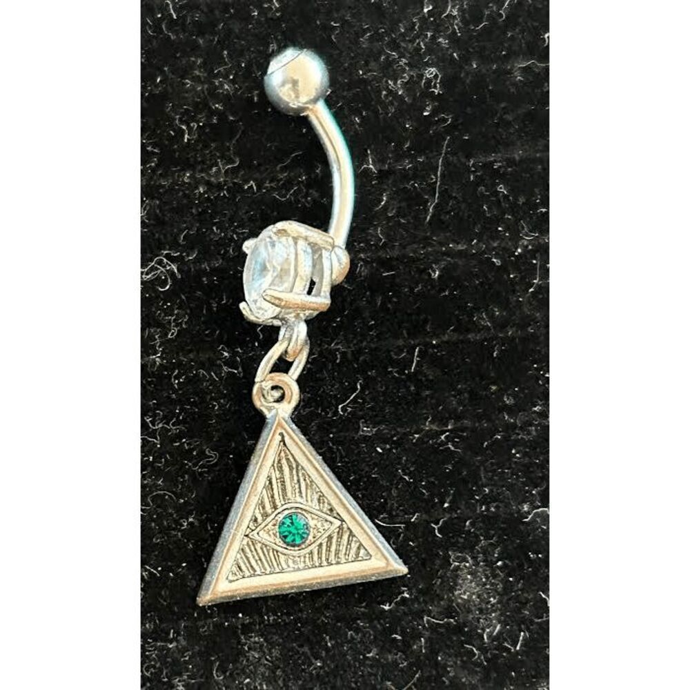 Adorable All Seeing Eye Belly Ring